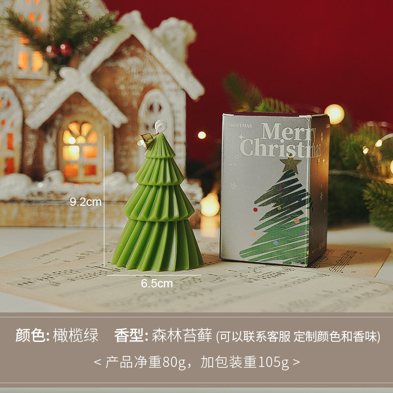 Christmas tree candle souvenirs, practical all handcrafted scented ornaments, scented candles