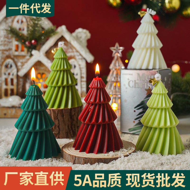 Christmas tree candle souvenirs, practical all handcrafted scented ornaments, scented candles