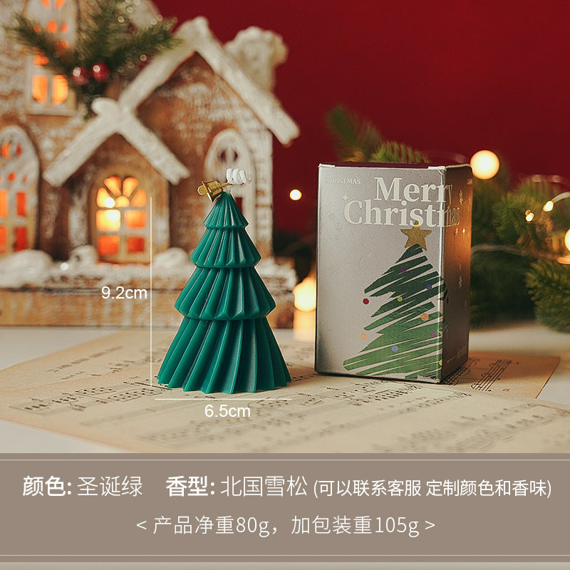 Christmas tree candle souvenirs, practical all handcrafted scented ornaments, scented candles