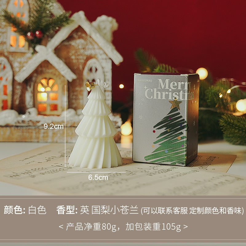 Christmas tree candle souvenirs, practical all handcrafted scented ornaments, scented candles