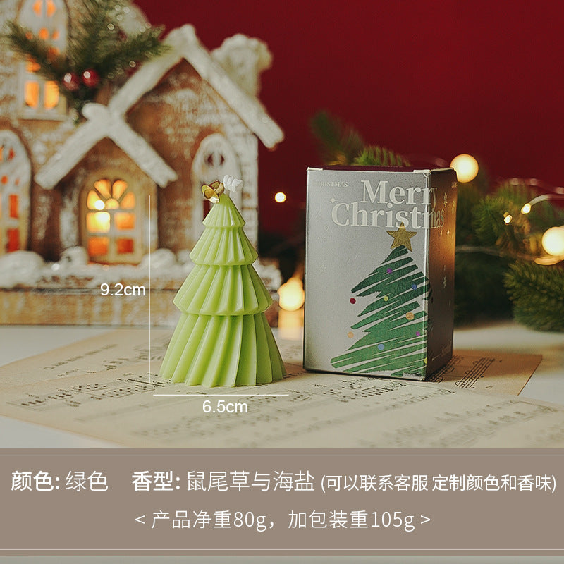 Christmas tree candle souvenirs, practical all handcrafted scented ornaments, scented candles